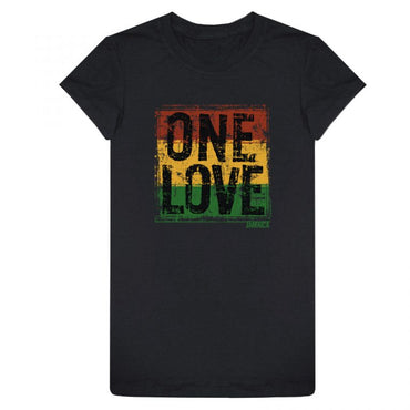 Ladies ‘One Love’ Printed Sheer Jersey T-shirt